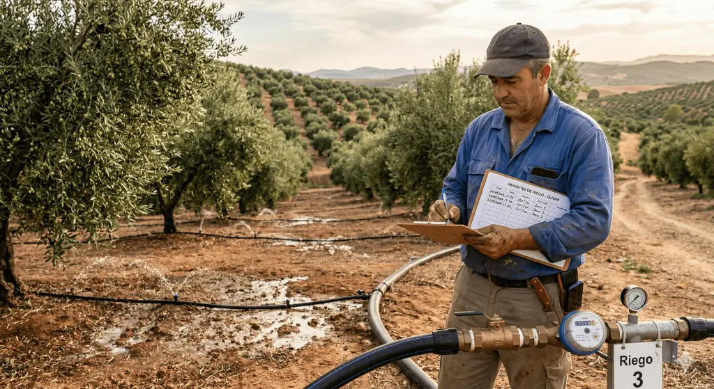 Riego del olivar: cuándo, cuánto y cómo registrarlo